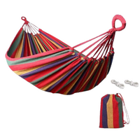 Hammock Rainbow 190x80cm in Carry Bag with Tying Cord Ready to Hang