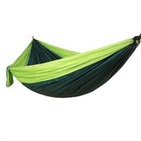 Hammock Green 260x140cm in Carry Bag with Carabiners Ready to Hang