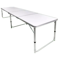 Foldable Table Extra Large 240x60cm Compact for Events, Picnics & Camping