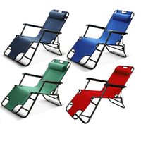 1x Reclining Chair Lounger 178x65x27cm for Outdoor Camping, Beach or Decks 4 Assorted