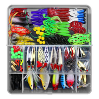 Fishing Lure Kit Soft & Hard Body Tackle for All Species Variety in Case 141pce