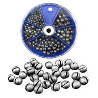Split Shot Fishing Weights Sinkers Lead Set 205 Pieces 5 Sizes 