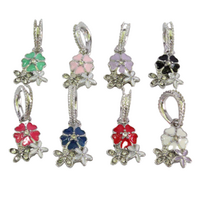 Coloured Flower Charms, Bracelets & Necklaces Jewellery Making 8pcs in Pack