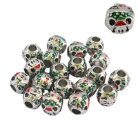 Red/Green Christmas Beads, Bracelets & Necklaces Jewellery Making 20pcs in Pack