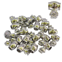 Silver Alien Charms Beads, Bracelets & Necklaces Jewellery Making 20pc in Pack