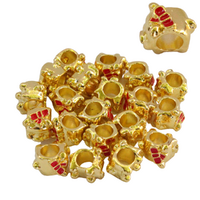 Gold Piglet Charms Beads, Bracelets & Necklaces Jewellery Making 20pcs in Pack