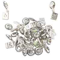 Silver Passport Charms, Bracelets & Necklaces Jewellery Making 20pcs in Pack