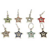 Silver Star Charms, Bracelets & Necklaces Jewellery Making 8pcs in Pack