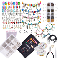 Bulk Jewellery Making Kit 1847pce with Beads, Tools, Accessories, Wallet & Gift