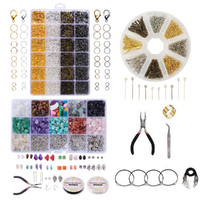 Earring & Necklace Jewellery Making Kit & Gemstone Crystals Metal Hardware & Tools DIY