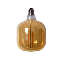Edison LED Light Globe Tubular 4 Watt Filament Bulb 17cm E27 Amber Warm White