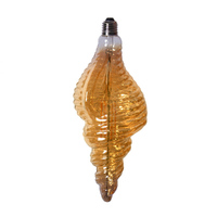 Edison LED Light Globe Spiral Sea Shell 4 Watt Filament Bulb 30cm E27 Amber Warm White
