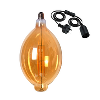 Candle Edison LED Light Globe & Power Cord Plug In 1.8m E27 12 Watt Bulb 32cm