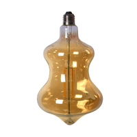 Edison LED Light Globe Curved 4 Watt Filament Bulb 25cm E27 Amber Warm White