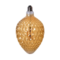 Edison LED Light Globe Honeycomb 4 Watt Filament Bulb 25cm E27 Amber Warm White