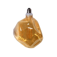 Edison LED Light Globe Faceted 4 Watt Filament Bulb 23cm E27 Amber Warm White