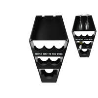 62H x 36W x 16D Witch Coffin Wine Shelf, Unique Gothic Home Storage