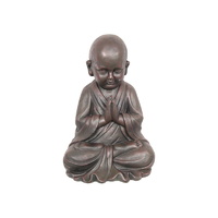 40cm Praying Garden Bald Monk Statue Made of Resin