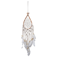 New 1pce 70cm Teardrop Macrame Dream Catcher Doily Bamboo