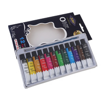 12pce Oil Paint Set 12ml Tubes Great Starter Intro Set with Brush
