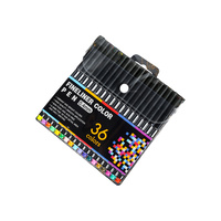 36pce 0.4mm Fineliner Pens Fine Tip Excellent Quality Sketching and Drawing