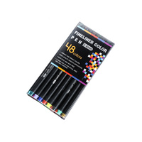 48pce 0.4mm Fine Liner Pens Fine Tip Excellent Quality Sketching and Drawing