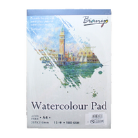 A4 Watercolour Pad 15 Sheets 180gsm Acid Free Quality 1pce