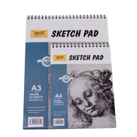 A4 & A3 Sketch Binder Pad Set White Paper 160GSM Sketching & Drawing Acid-Free