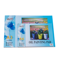 A4 & A3 Oil Painting Pads Set 350gsm 10 Sheets in Each Acid-Free