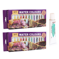 2x Watercolour Paint Sets 12ml Tubes Quality 12 Intro Colours