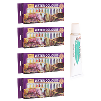 4x Watercolour Paint Sets 12ml Tubes Quality 12 Intro Colours