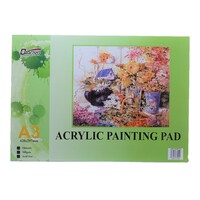 Quality A3 Acrylic Painting Pad Polypropylene 300 GSM 10 Sheets Acid Free