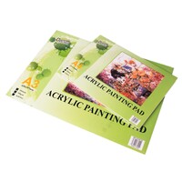 A4 & A3 Acrylic Painting Pads Set Polypropylene 300gsm Acid Free