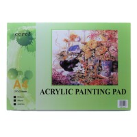 Quality A4 Acrylic Painting Pad Polypropylene 300gsm 10 Sheets Acid Free