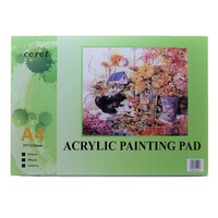 Quality A4 Acrylic Painting Pad Polypropylene 300GSM 10 Sheets Acid Free