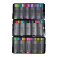 102 Colour Fine Liner Marker Pen Drawing Set in Metal Tin Premium Excellent Range