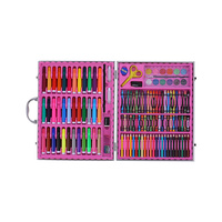 Magical 150pce Kids Art and Craft Mixed Media Kit in Case Crayons, Markers, Watercolour & More!