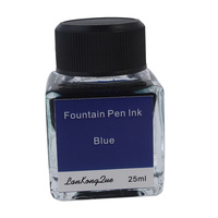 Quality Blue 25ml Calligraphy / Fountain Pen Ink in Glass Bottle