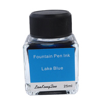 Quality Lake Blue/Turquoise 25ml Calligraphy / Fountain Pen Ink in Glass Bottle