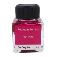 Quality Hot Pink 25ml Calligraphy / Fountain Pen Ink in Glass Bottle