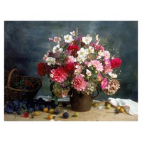 Flowers in Vase - Paint by Numbers Canvas Art Work DIY 40cm x 50cm