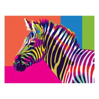 Abstract Zebra - Paint by Numbers Canvas Art Work DIY 40cm x 50cm