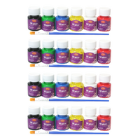 4x Watercolour Paints 6 Colour Sets 25ml Tubs Intro Includes Brush Art