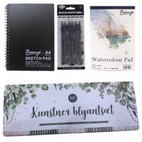Value Deal 68pce Mixed Watercolour, Sketching and Woodless Pencil Bundle