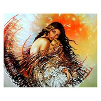 Princess Abstract Paint by Numbers Canvas Art Work DIY 40cm x 50cm