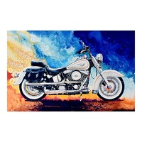 Motorbike Paint by Numbers Canvas Art Work DIY 40cm x 50cm