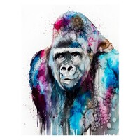 Gorilla Paint by Numbers Canvas Art Work DIY 40cm x 50cm