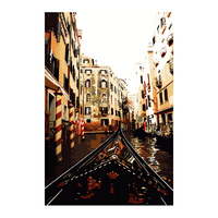 Italy Venice Gondola View Paint by Numbers Canvas Art Work DIY 40cm x 50cm