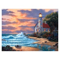 Lighthouse Beach Landscape Diamond Art Painting Kit Set DIY 40cm x 50cm