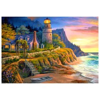 Lighthouse with Waves Diamond Art Painting Kit Set DIY 40cm x 50cm